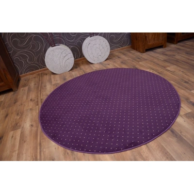 Dywany Lusczow Kulatý koberec AKTUA Breny fialový, velikost kruh 170