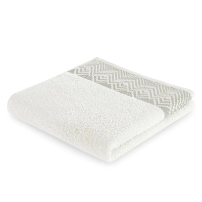 Bavlněný ručník AmeliaHome Aledo bílý, velikost 70x140