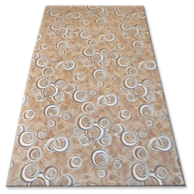 Dywany Lusczow Kusový koberec DROPS Bubbles béžový, velikost 100x500