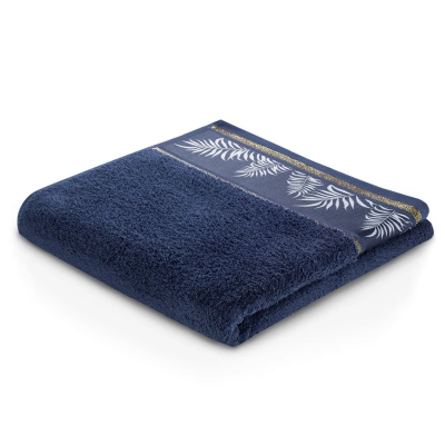Bavlněný ručník AmeliaHome Pavos modrý, velikost 50x90