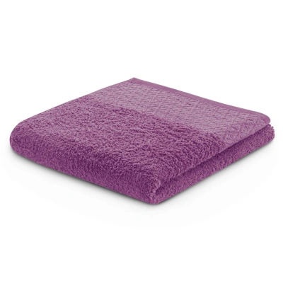 Bavlněný ručník DecoKing Andrea švestkový, velikost 50x90