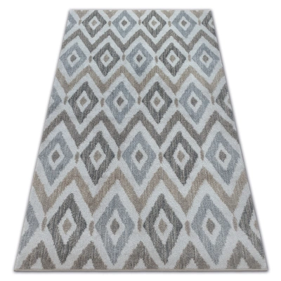 Dywany Lusczow Kusový koberec SOFT ROMBY modro-šedý, velikost 140x190