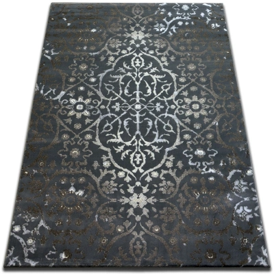 Dywany Lusczow Kusový koberec VOGUE 584 tmavošedý, velikost 240x330
