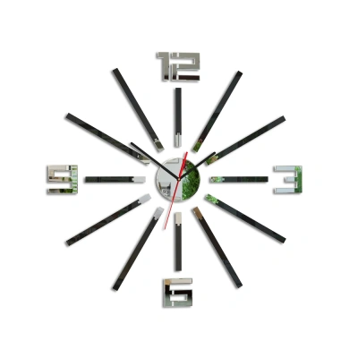 ModernClock Nástěnné hodiny Glamour Sheen černé