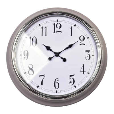Mondex Nástěnné hodiny Teral 55,8 cm šedé