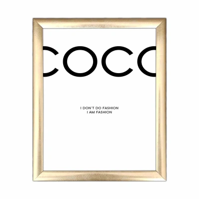 Wallity Nástěnný obraz Coco 23,5x28,5 cm bílý