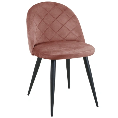 Ak furniture Čalouněná designová židle Poppy růžová