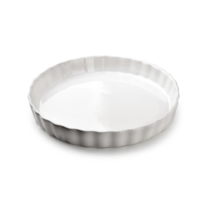 Mondex Porcelánová forma na koláče BASIC 26 cm bílá