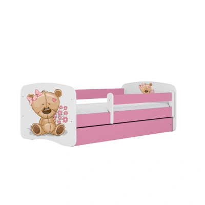 Kocot kids Postel Babydreams medvídek růžová, varianta 70x140, bez šuplíků, s matrací