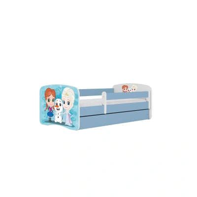 Kocot kids Dětská postel Babydreams Ledové království modrá, varianta 80x180, bez šuplíků, s matrací