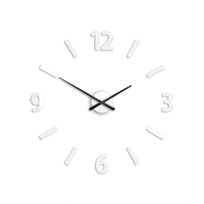 ModernClock 3D nalepovací hodiny Klaus bílé