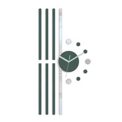 ModernClock 3D nalepovací hodiny Line šedé