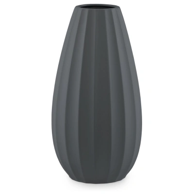 AmeliaHome Váza Cob 18x33,5cm černá, velikost 18x18x33,5