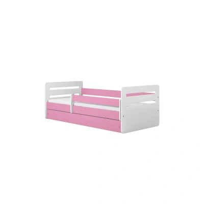 Kocot kids Dětská postel Tomi růžová, varianta 80x140, bez šuplíků, s matrací