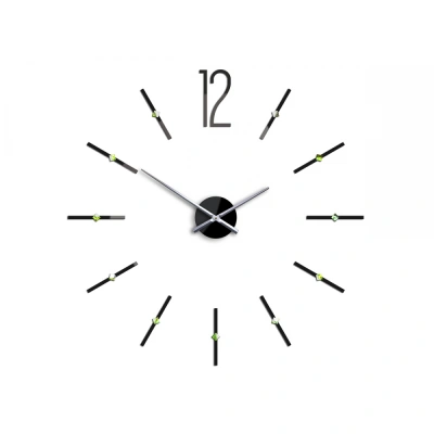 ModernClock 3D nalepovací hodiny Sofia černé