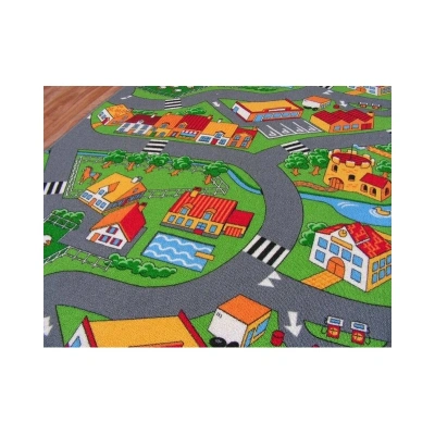Dywany Lusczow Dětský koberec ROAD barevný, velikost 100x400