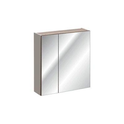 Comad Závěsná koupelnová skříňka se zrcadlem Santa Fe 84-60-A-2D šedá/taupe