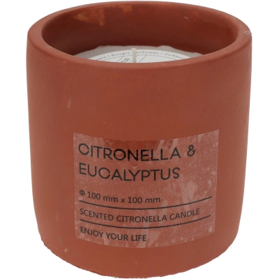 Mondex Svíčka CITRONELLA v cihlovém keramickém obalu 10 cm