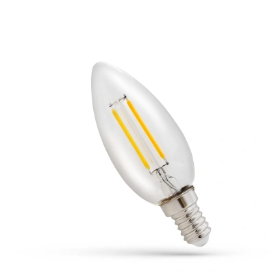 Spectrum LED LED žárovka svíčka E27 230V 1W E14 neutrální bílá