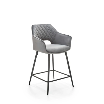 HALMAR Barová židle STOOL H107 šedá