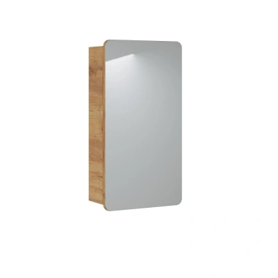 Comad Koupelnová skříňka se zrcadlem Aruba 842 1D dub craft zlatý
